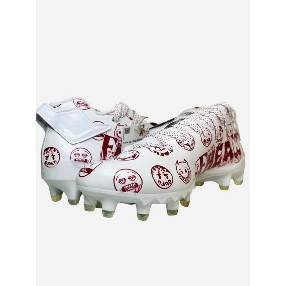 Adidas Freak 22 Big Mood GZ6901 Emoji White/Red Football Cleats Mens Size 14 - Picture 2 of 11